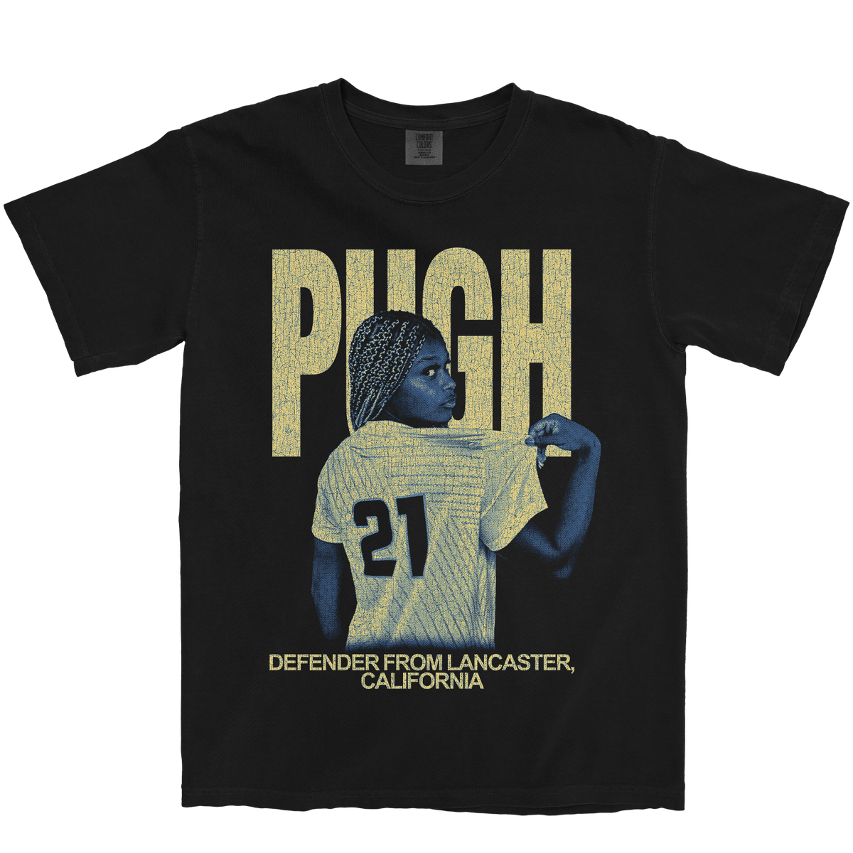 DENISE PUGH VINTAGE BLACK TEE