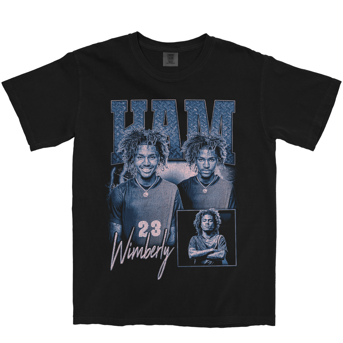 KAMRAN WIMBERLY GRAPHIC BLACK TEE