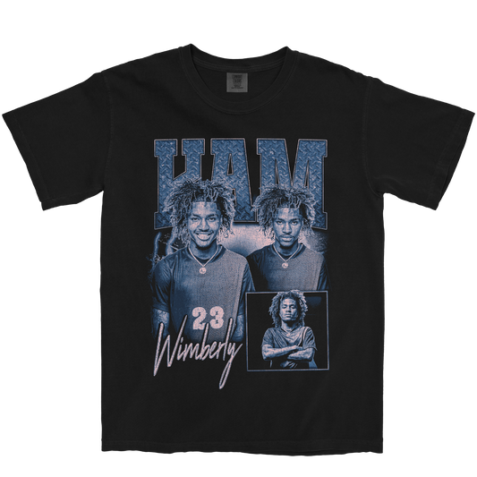 KAMRAN WIMBERLY GRAPHIC BLACK TEE