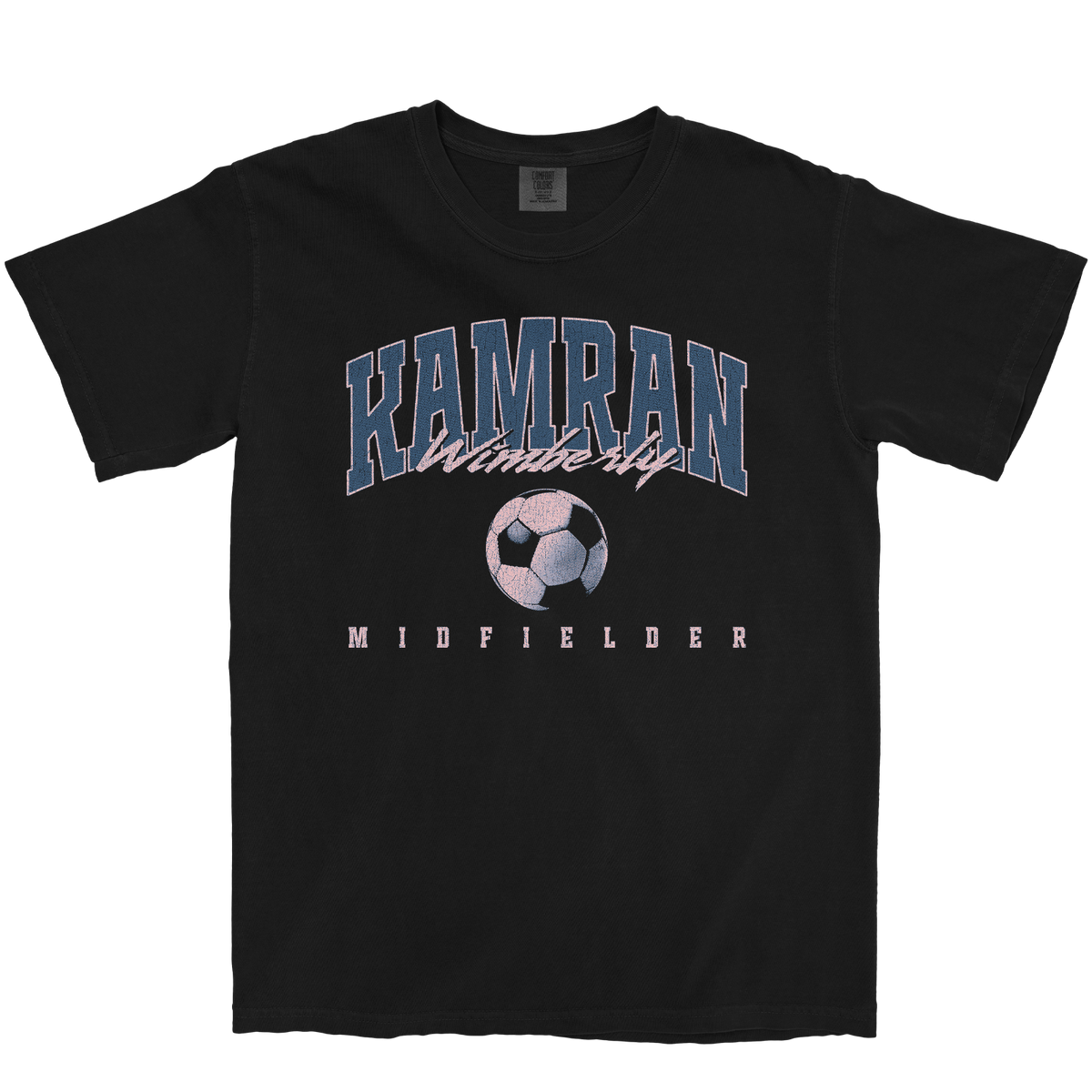 KAMRAN WIMBERLY RETRO BLACK TEE