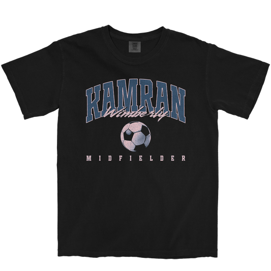 KAMRAN WIMBERLY RETRO BLACK TEE