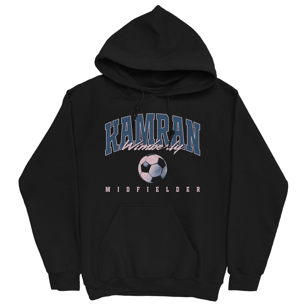 KAMRAN WIMBERLY RETRO BLACK HOODIE