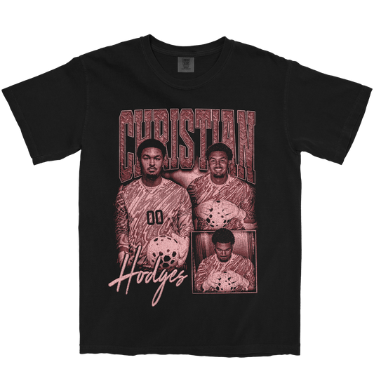 CHRISTIAN HODGES GRAPHIC BLACK TEE