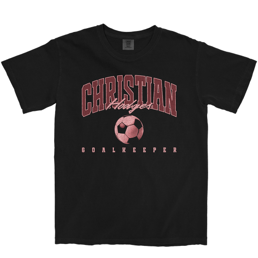 CHRISTIAN HODGES RETRO BLACK TEE