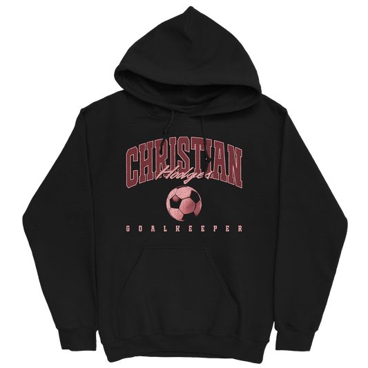 CHRISTIAN HODGES RETRO BLACK HOODIE