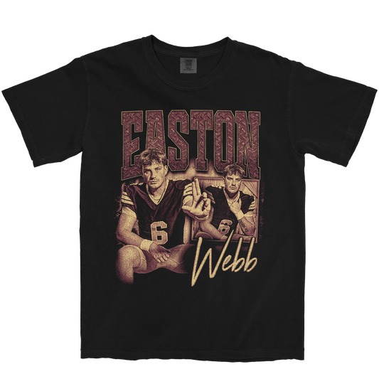 EASTON WEBB GRAPHIC BLACK TEE