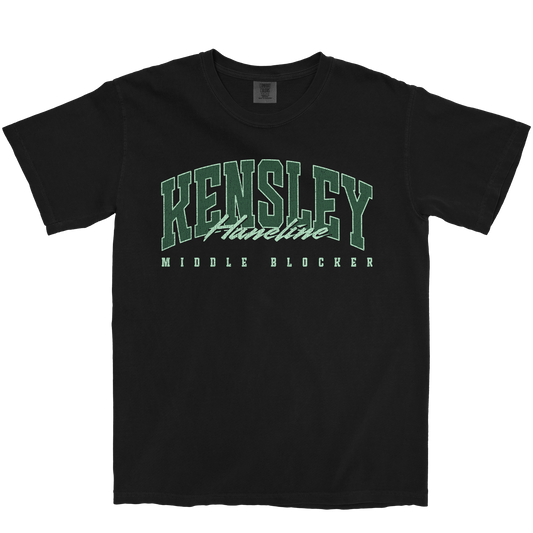 KENSLEY HANELINE RETRO BLACK TEE