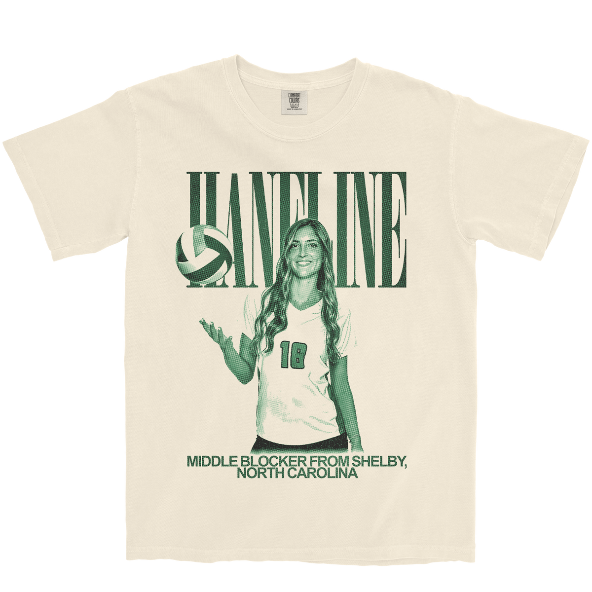 KENSLEY HANELINE VINTAGE IVORY TEE