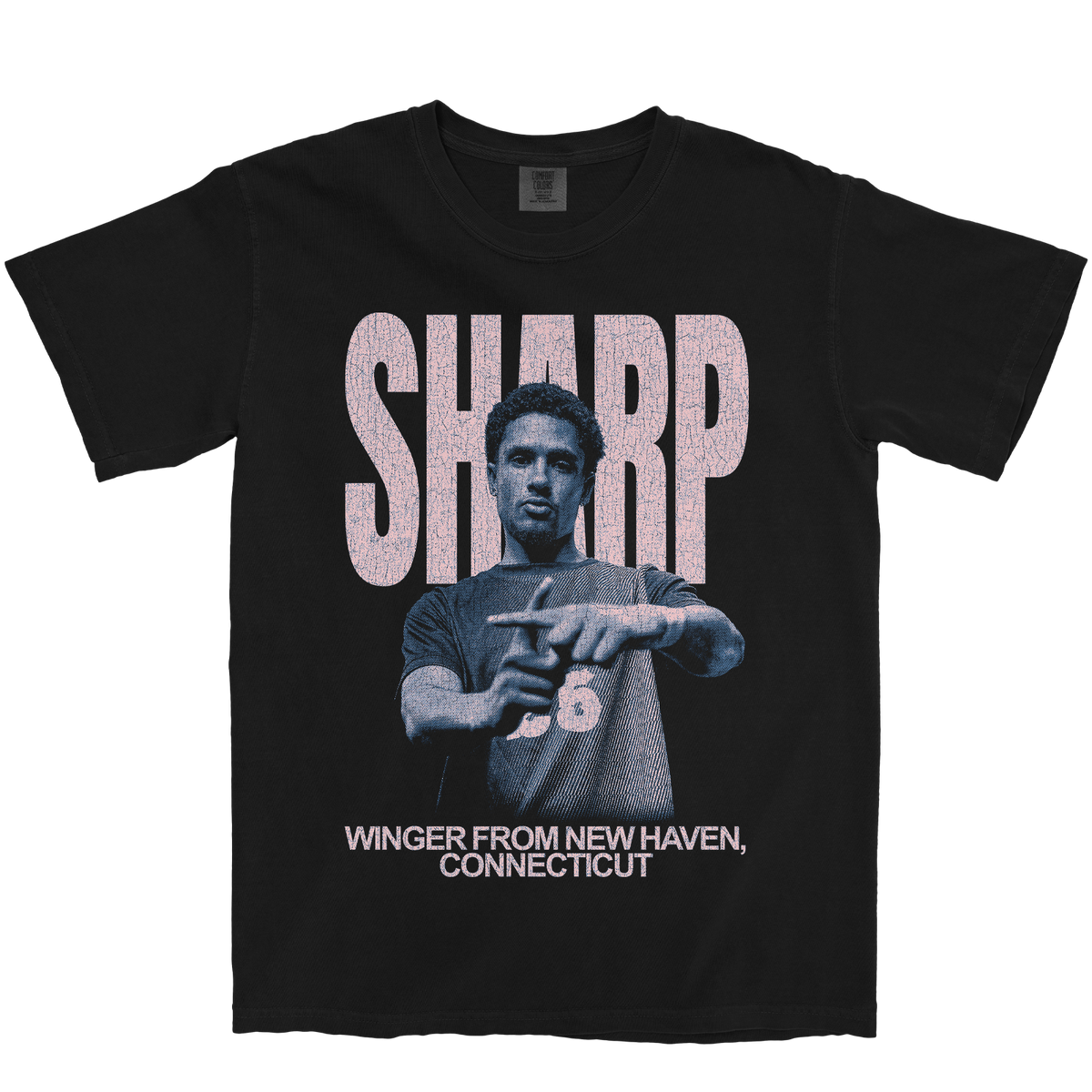 XAVIER SHARP VINTAGE BLACK TEE