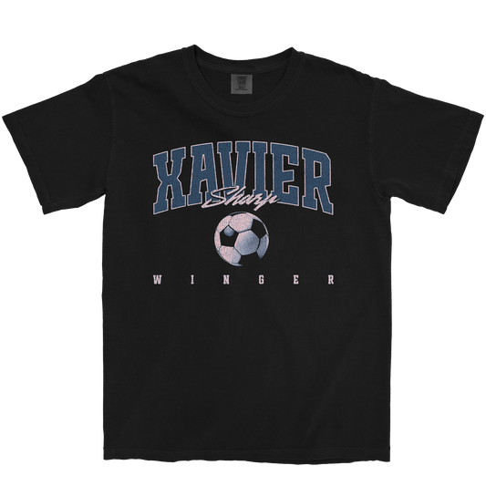 XAVIER SHARP RETRO BLACK TEE