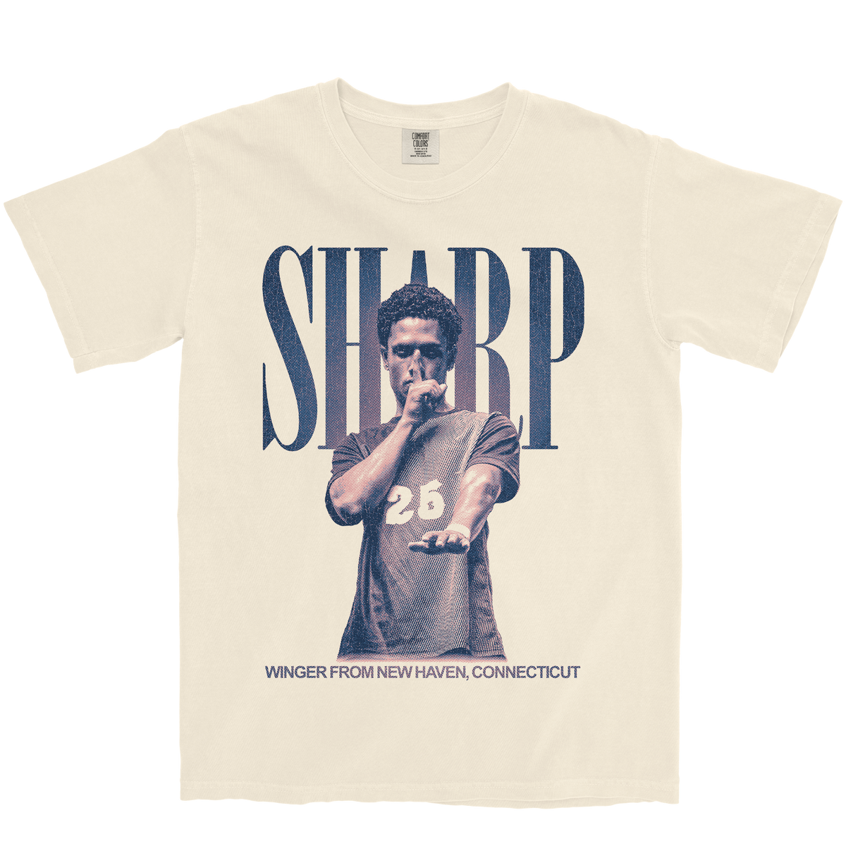 XAVIER SHARP VINTAGE IVORY TEE