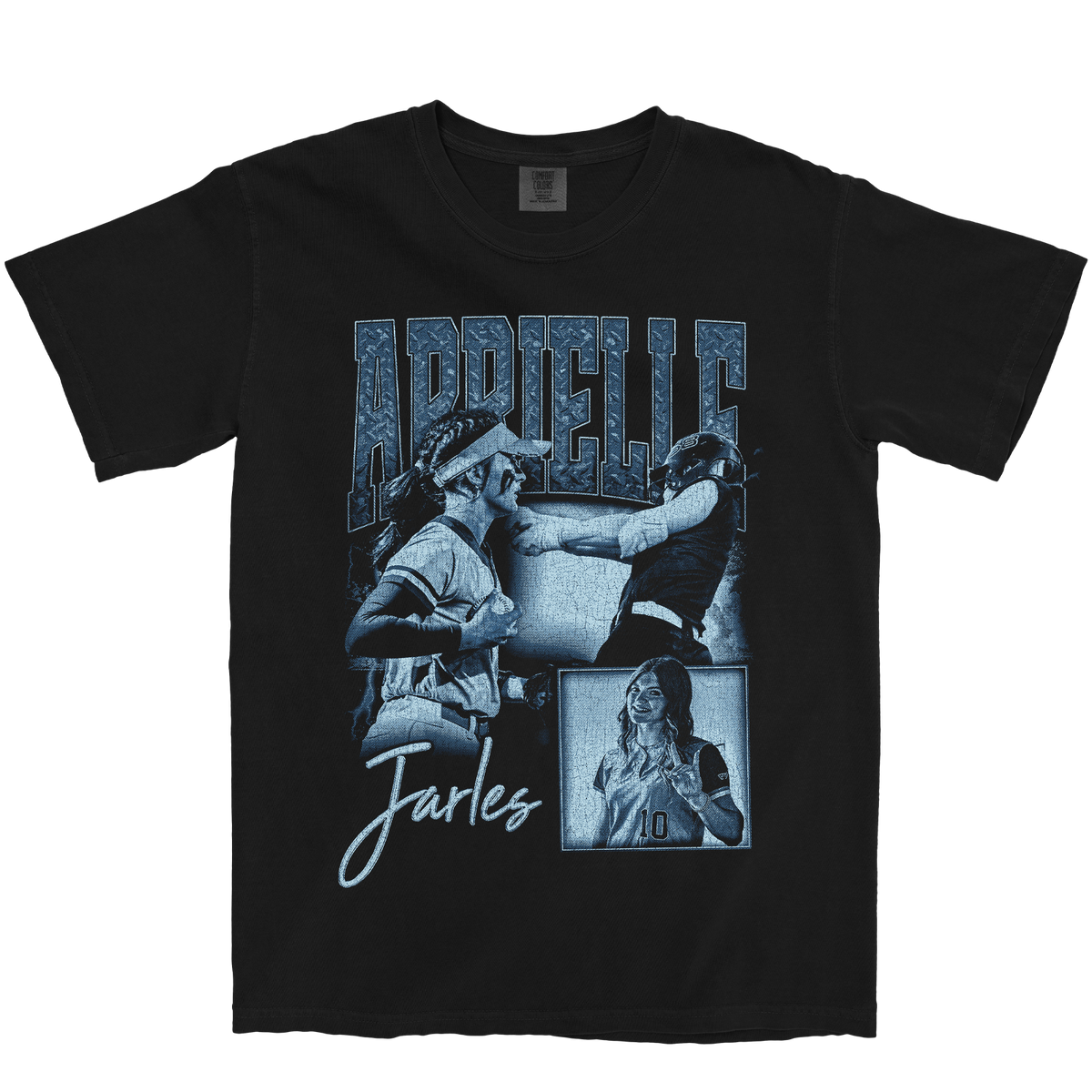 ABRIELLE JARLES GRAPHIC BLACK TEE