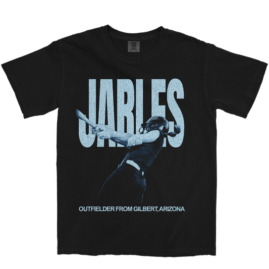 ABRIELLE JARLES VINTAGE BLACK TEE