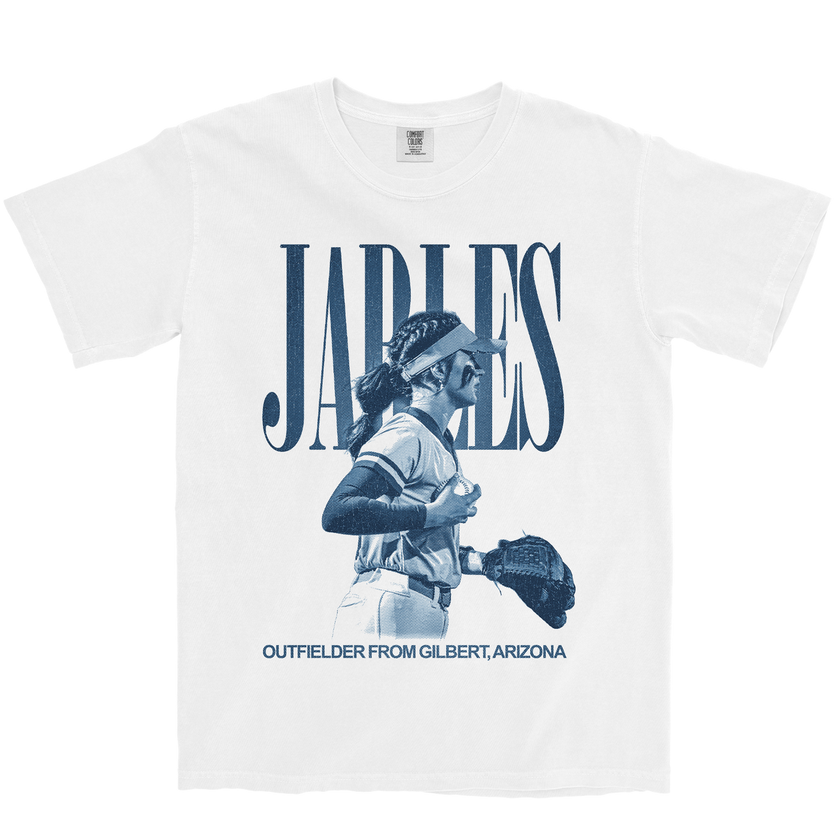 ABRIELLE JARLES VINTAGE WHITE TEE