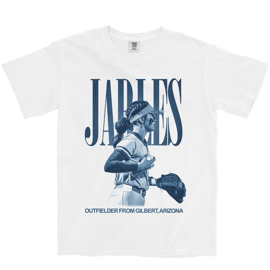 ABRIELLE JARLES VINTAGE WHITE TEE