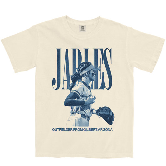 ABRIELLE JARLES VINTAGE IVORY TEE