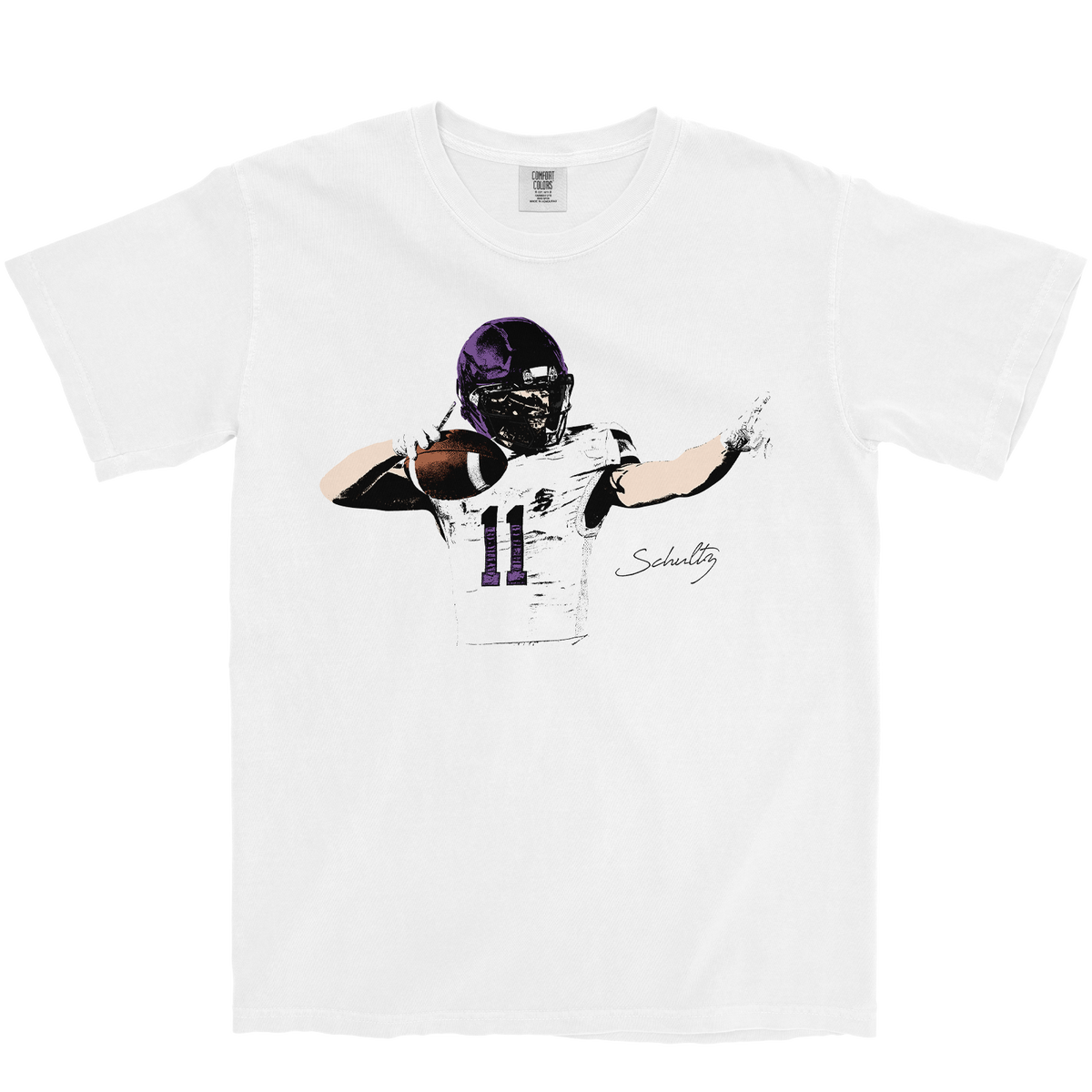 JAKE SCHULTZ ILLUSTRATED WHITE TEE