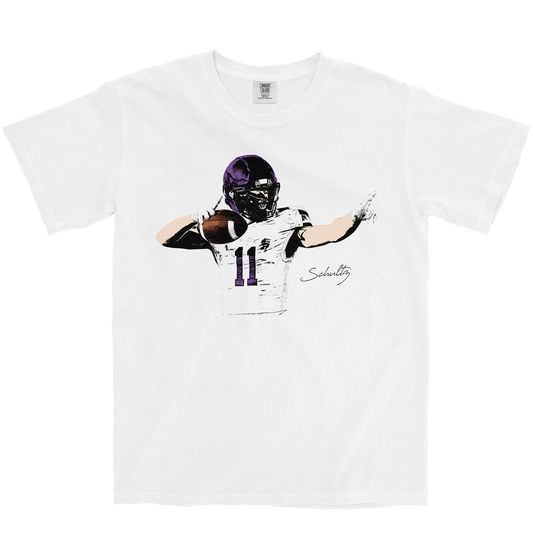 JAKE SCHULTZ ILLUSTRATED WHITE TEE