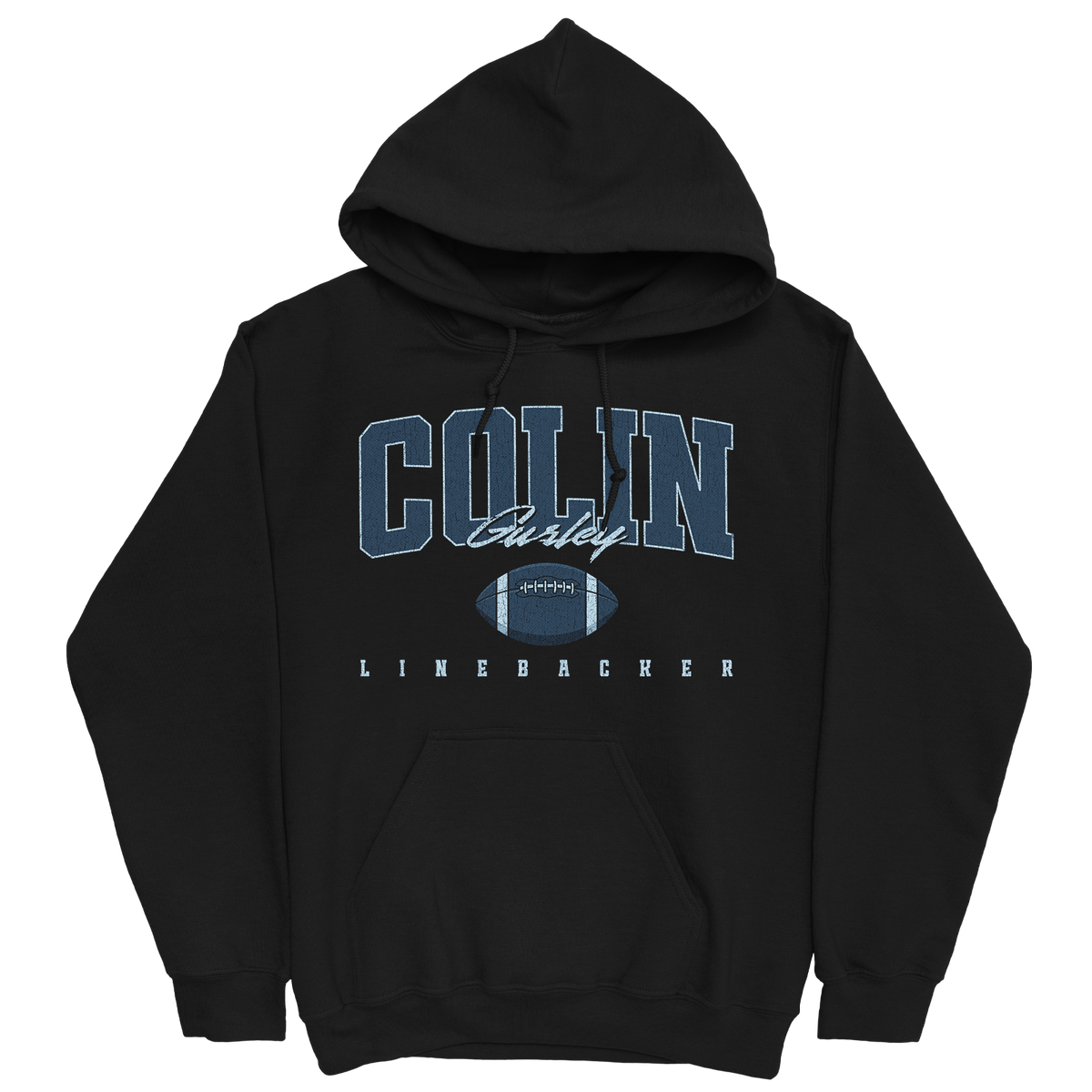 COLIN GURLEY RETRO BLACK HOODIE