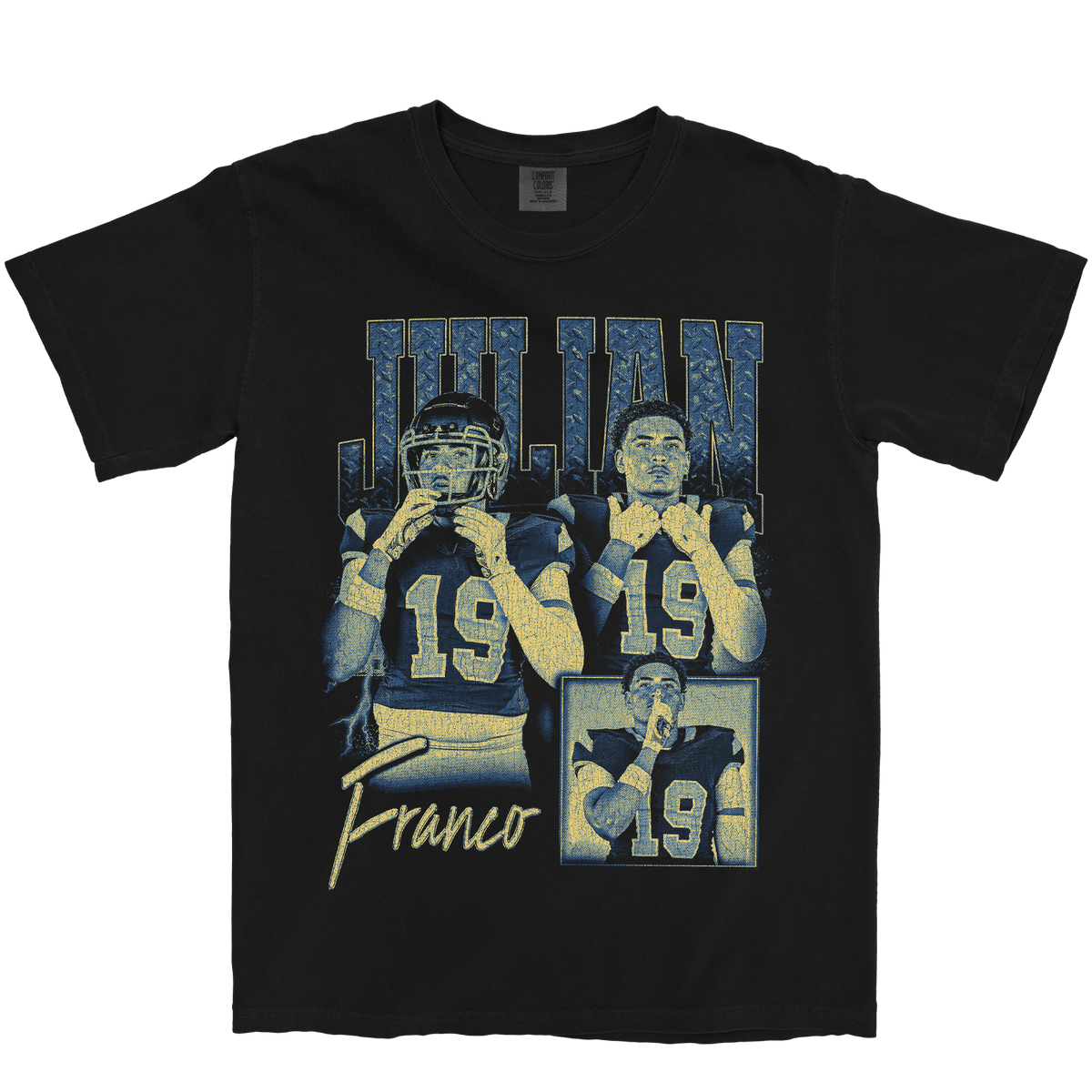 JULIAN FRANCO GRAPHIC BLACK TEE