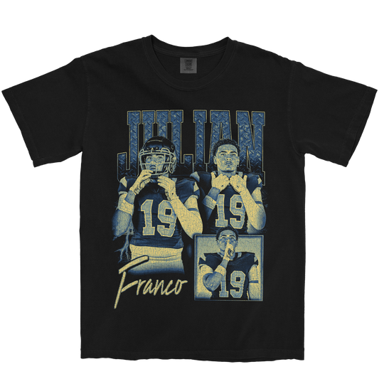JULIAN FRANCO GRAPHIC BLACK TEE
