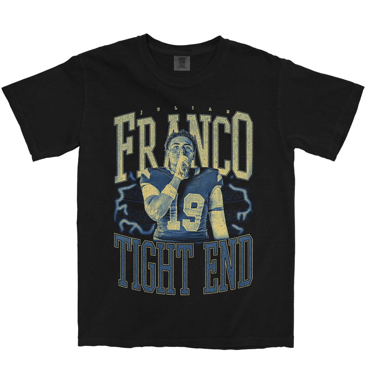 JULIAN FRANCO VINTAGE BLACK TEE