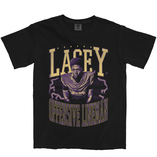 KERONN LACEY VINTAGE BLACK TEE
