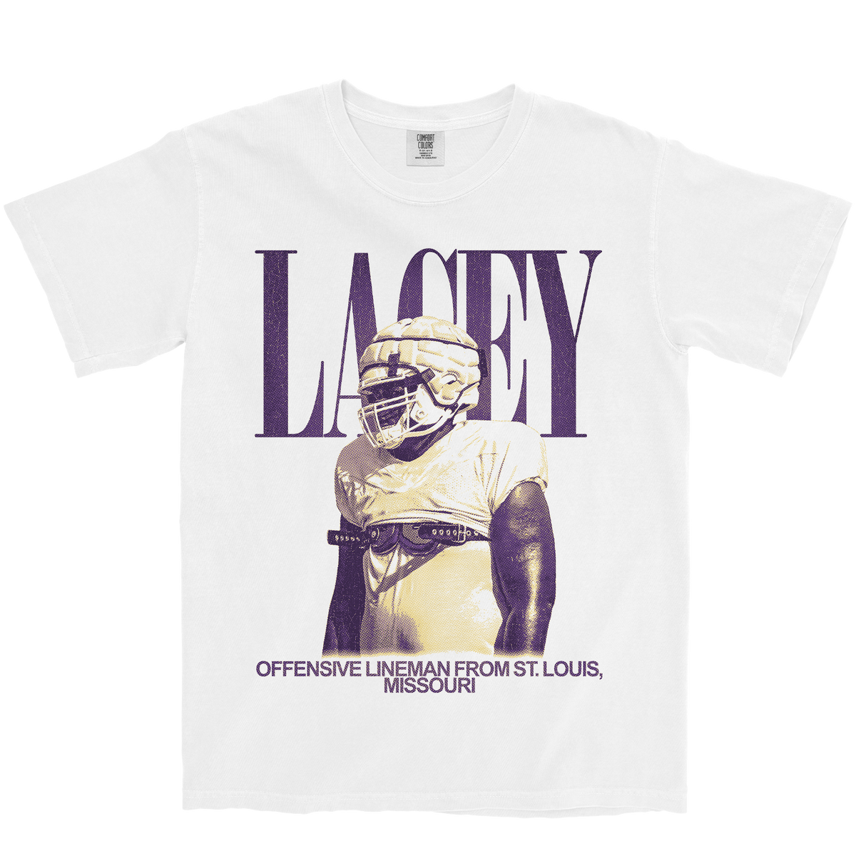 KERONN LACEY VINTAGE WHITE TEE