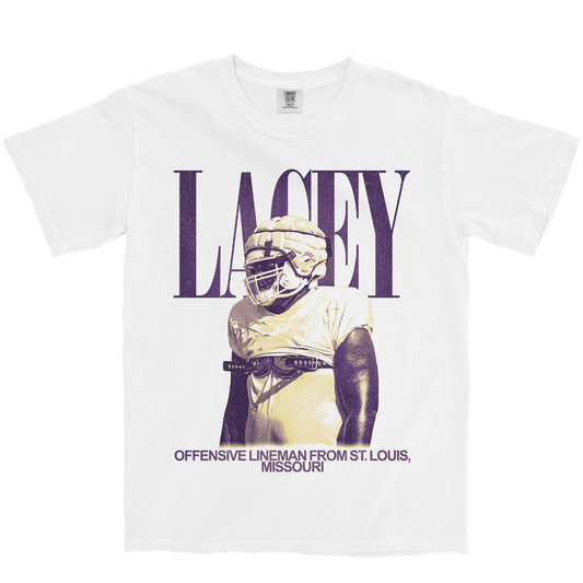 KERONN LACEY VINTAGE WHITE TEE