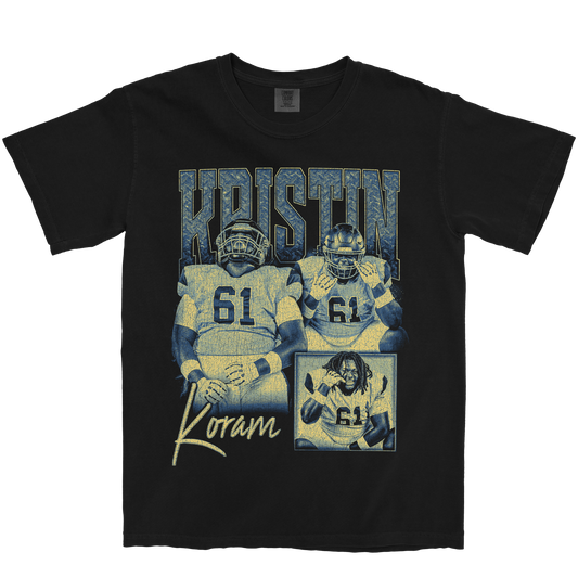 KRISTIN KORAM GRAPHIC BLACK TEE