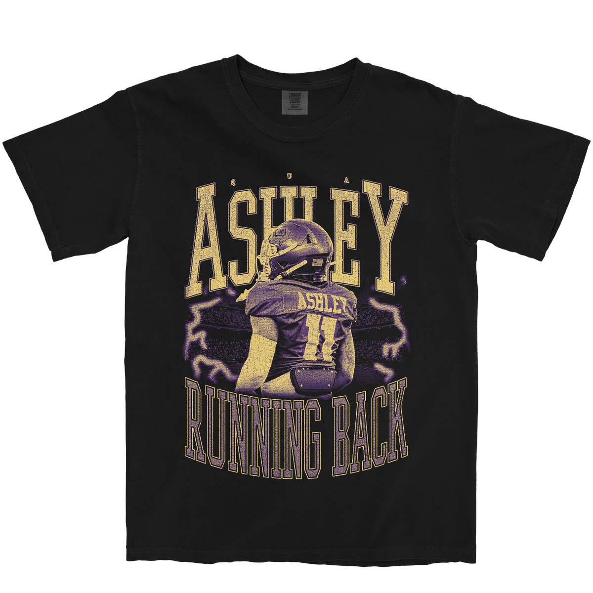 QUA ASHLEY VINTAGE BLACK TEE