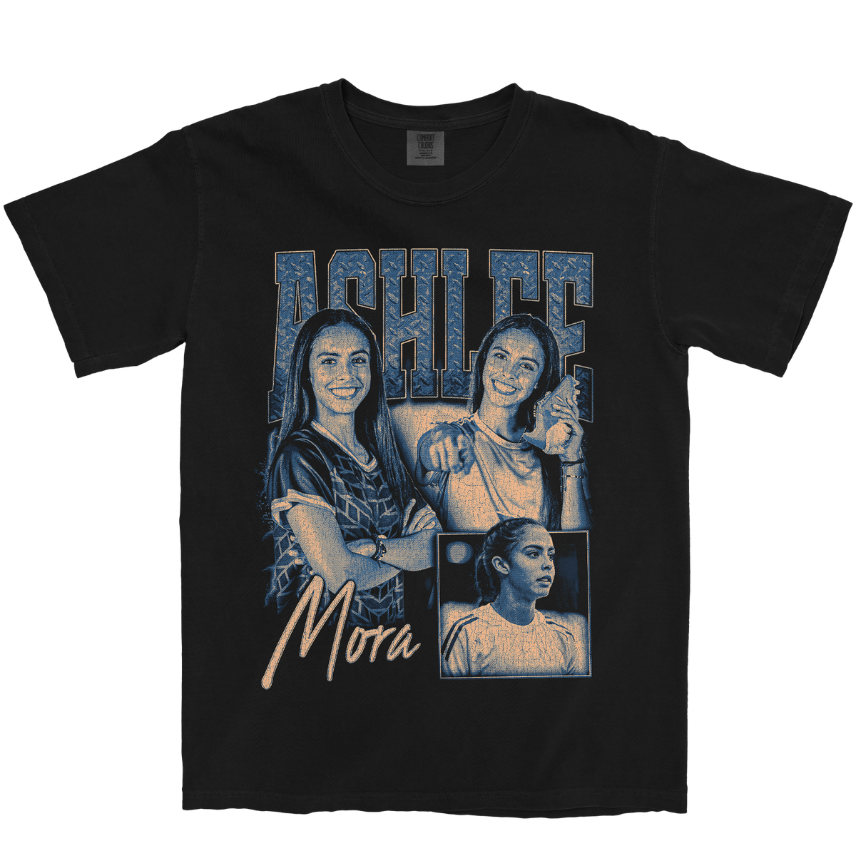 ASHLEE MORA GRAPHIC BLACK TEE