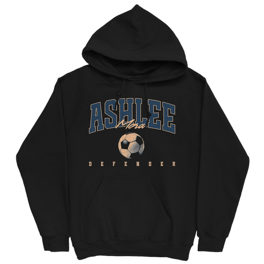 ASHLEE MORA RETRO BLACK HOODIE