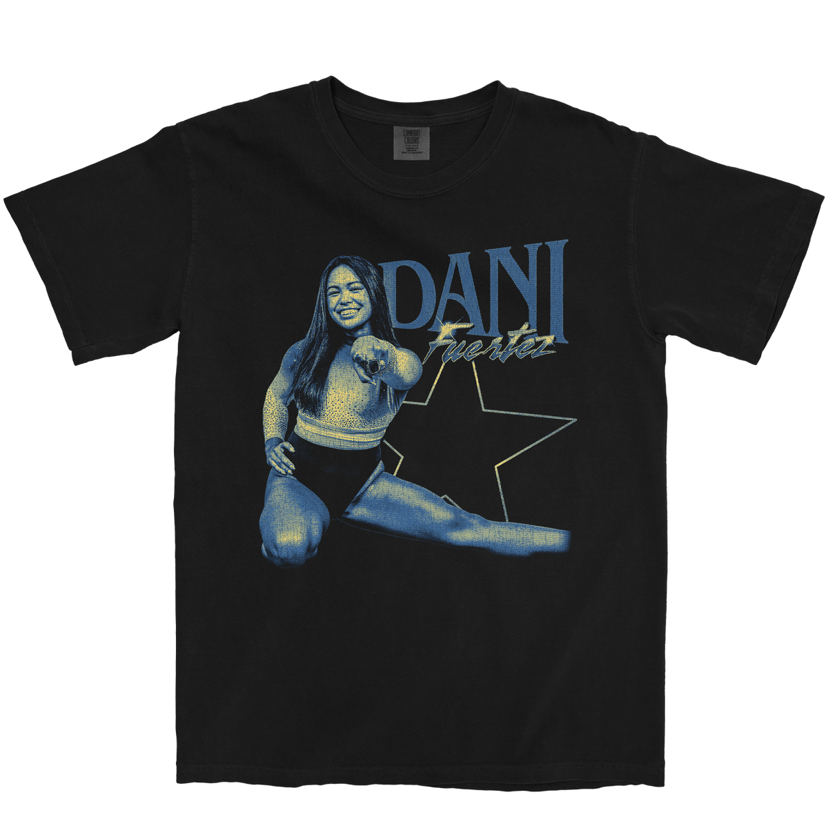 DANI FUERTEZ STAR BLACK TEE