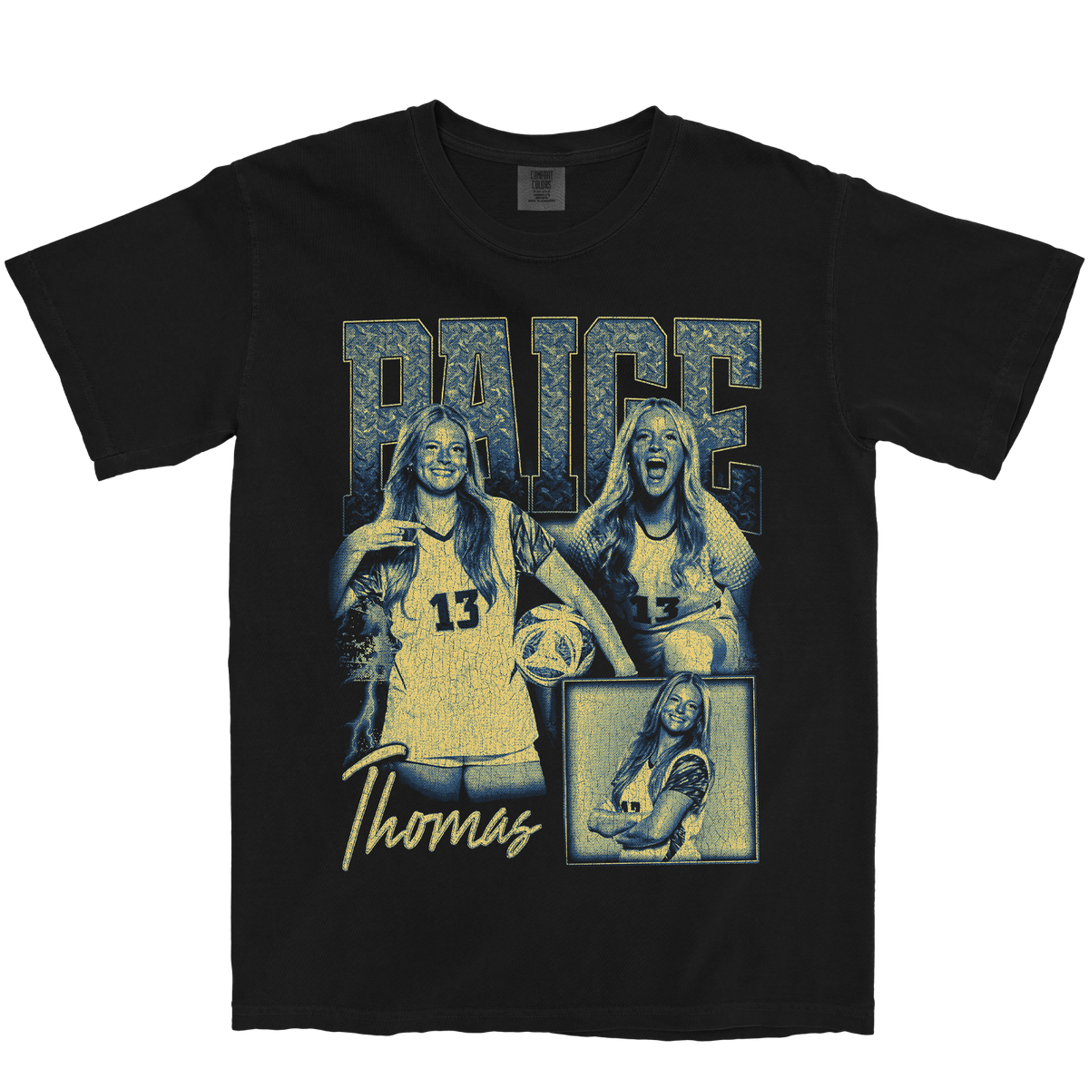 PAIGE THOMAS GRAPHIC BLACK TEE