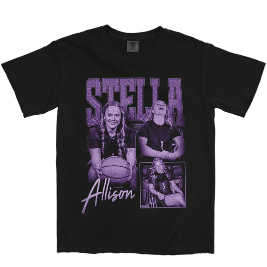 STELLA ALLISON GRAPHIC BLACK TEE