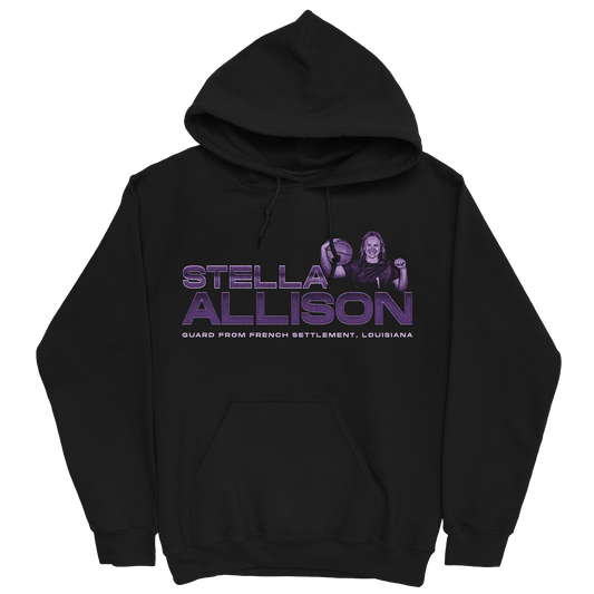 STELLA ALLISON RETRO BLACK HOODIE