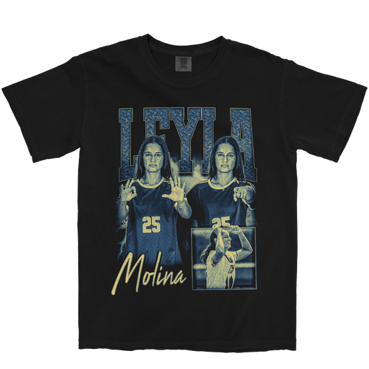 LEYLA MOLINA GRAPHIC BLACK TEE