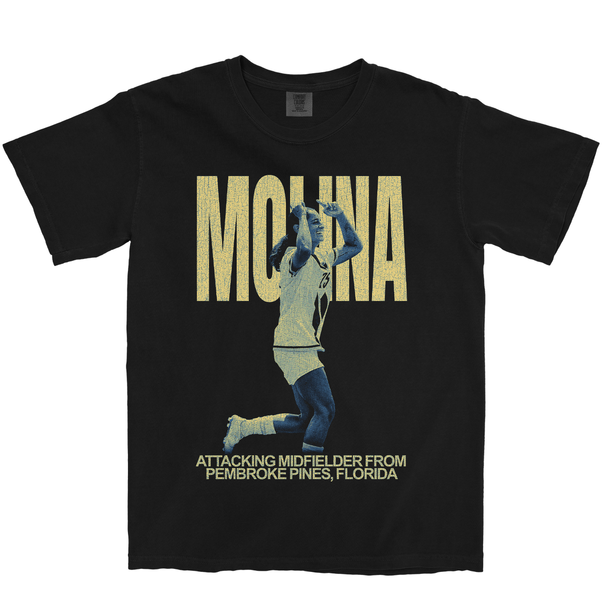 LEYLA MOLINA VINTAGE BLACK TEE
