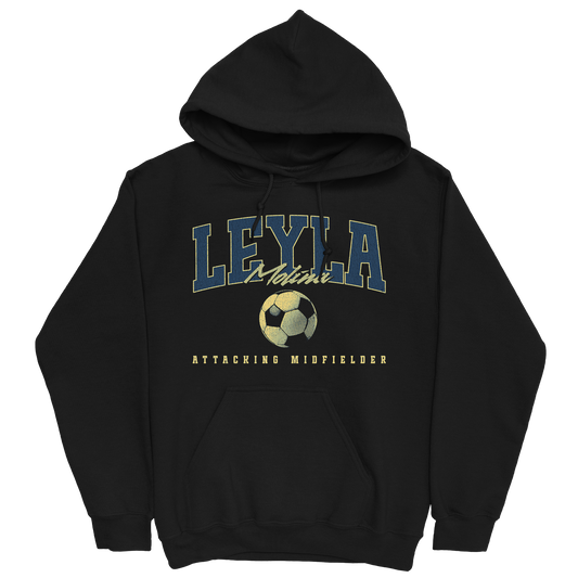 LEYLA MOLINA RETRO BLACK HOODIE