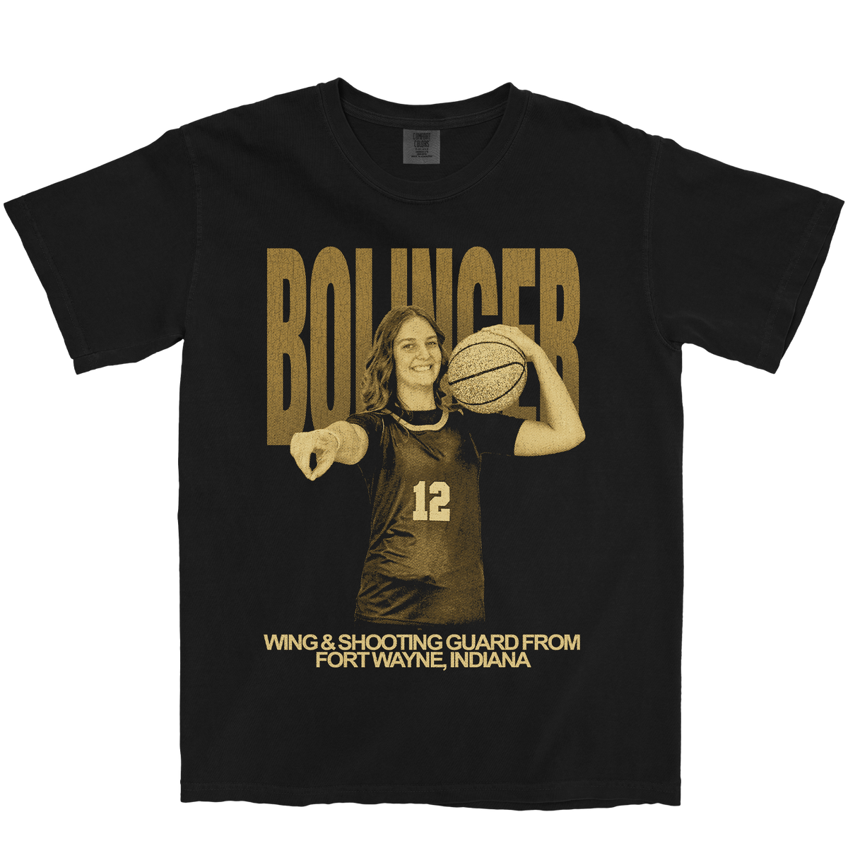 ALIVIA BOLINGER VINTAGE BLACK TEE