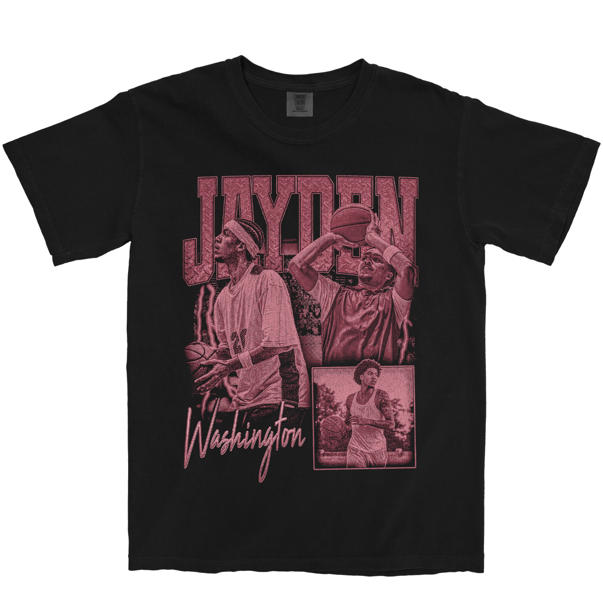 JAYDEN WASHINGTON GRAPHIC BLACK TEE