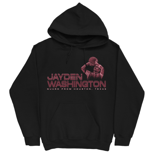 JAYDEN WASHINGTON RETRO BLACK HOODIE
