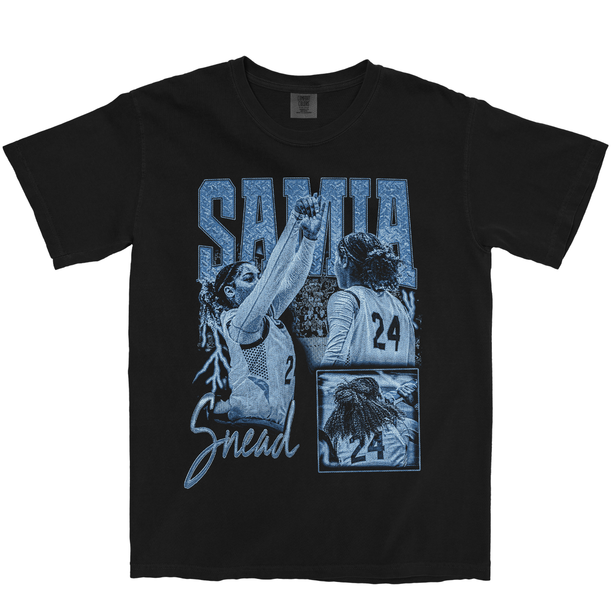SAMIA SNEAD GRAPHIC BLACK TEE