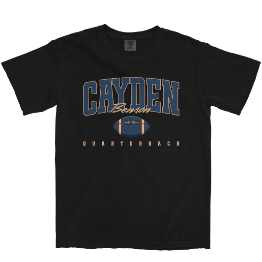 CAYDEN BENSON RETRO BLACK TEE