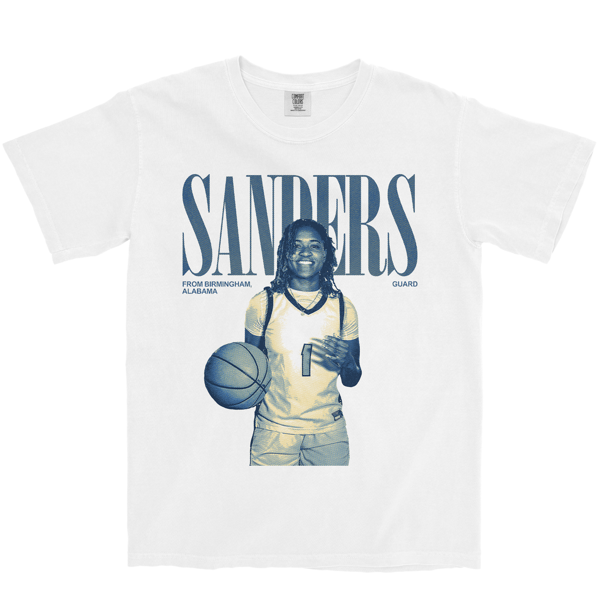 KAMERON SANDERS VINTAGE WHITE TEE