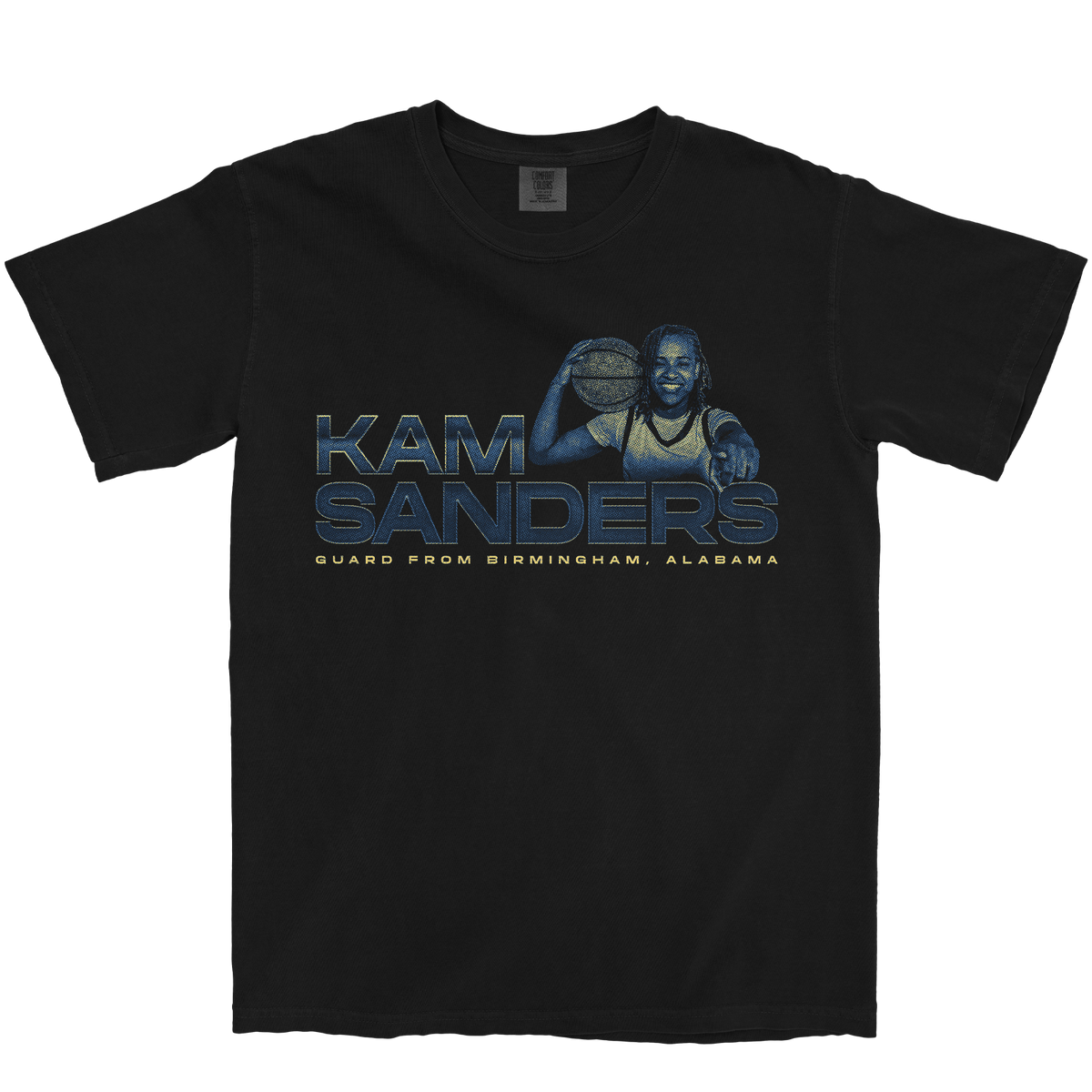 KAMERON SANDERS RETRO BLACK TEE