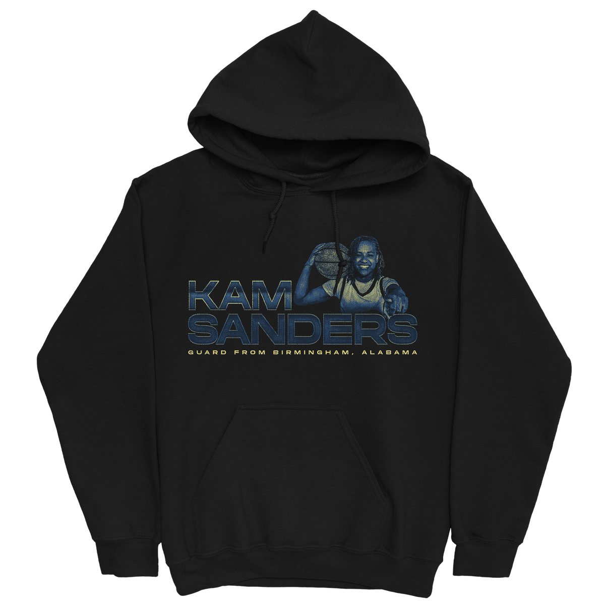 KAMERON SANDERS RETRO BLACK HOODIE