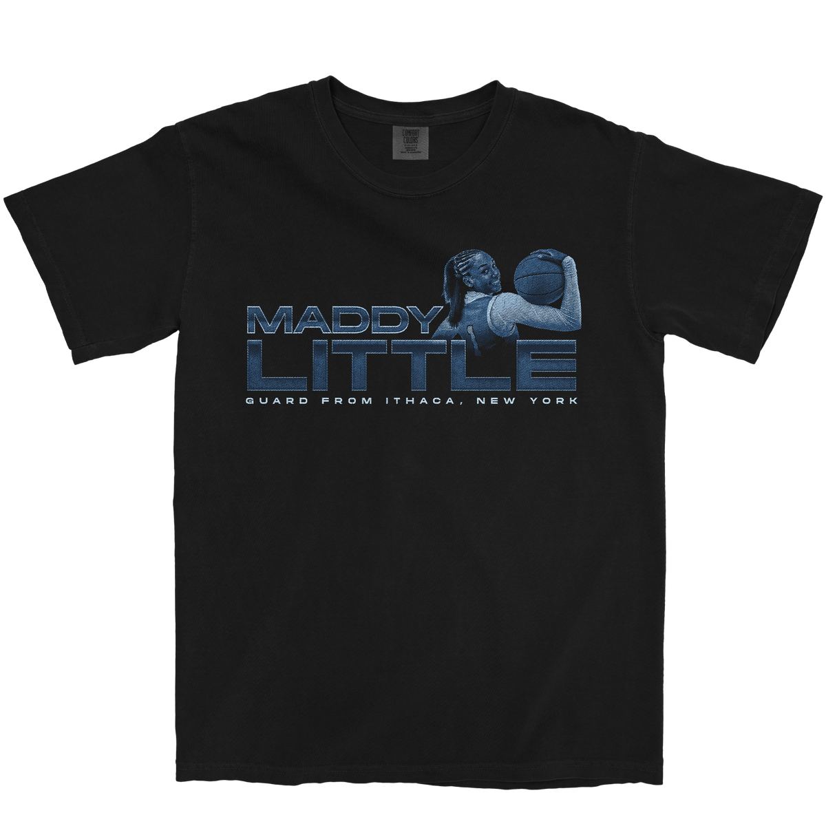MADDY LITTLE RETRO BLACK TEE