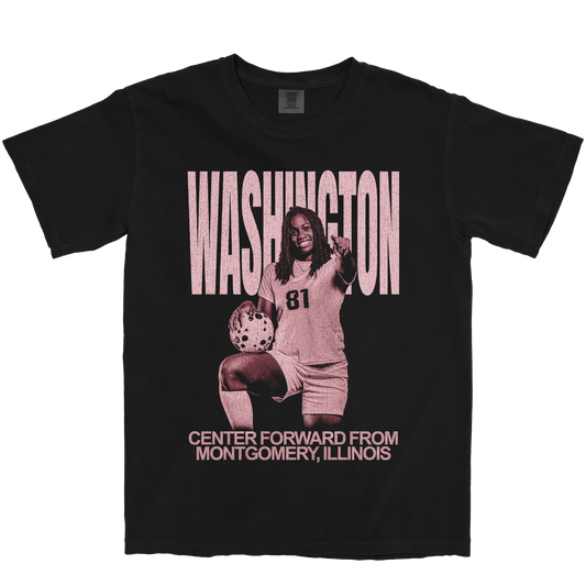 JORDYN WASHINGTON VINTAGE BLACK TEE